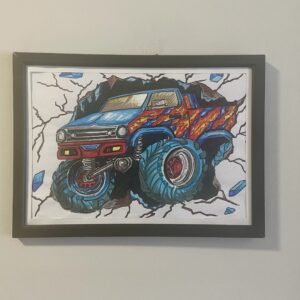 Blue Monster truck
