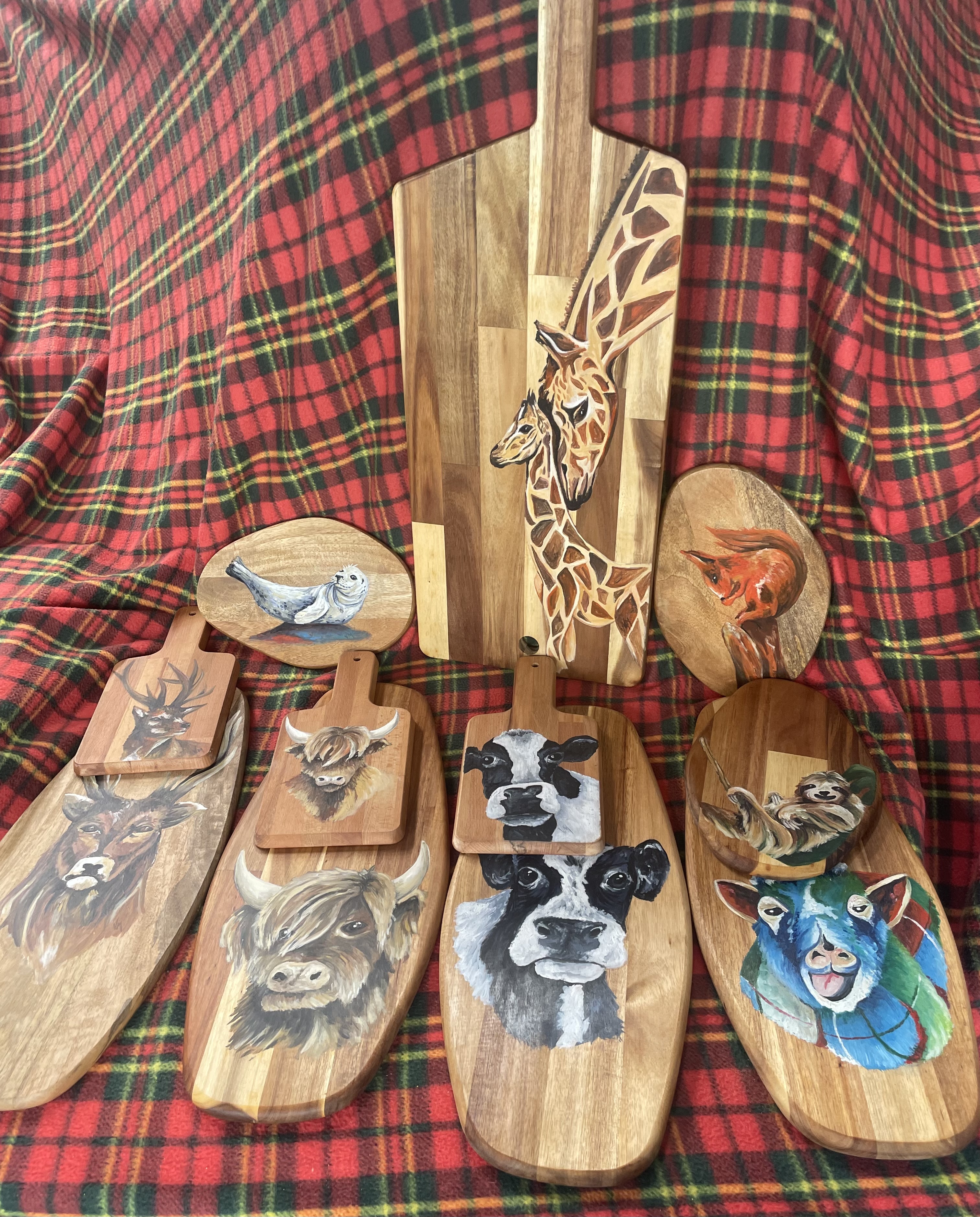 Tartan sheep oval board - Image 6