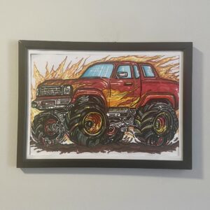 Red Monster truck