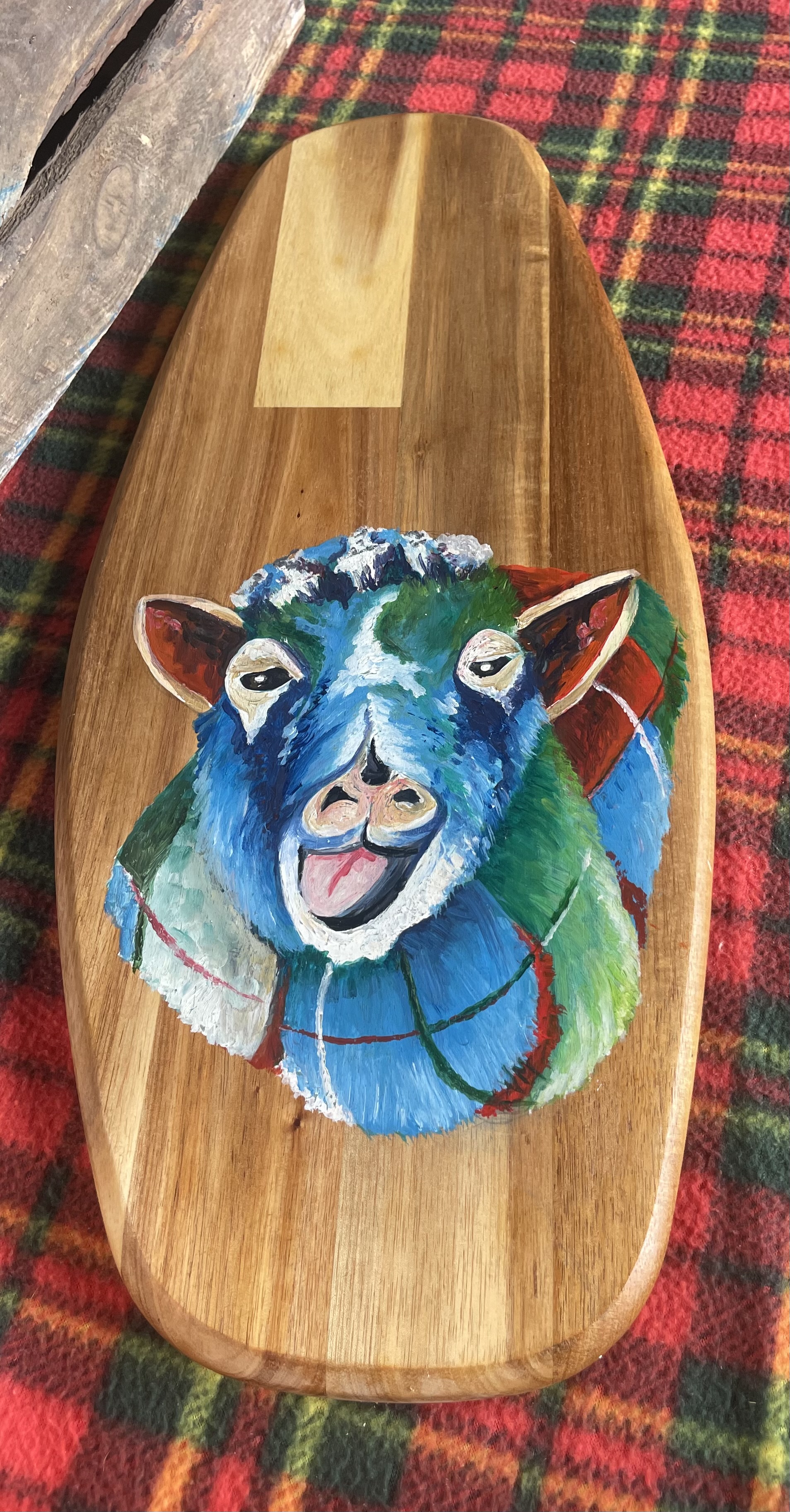 Tartan sheep oval board - Image 2
