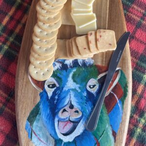 Tartan sheep oval board
