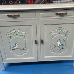 Bird up cycled cabinet