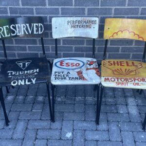 Up cycled chairs