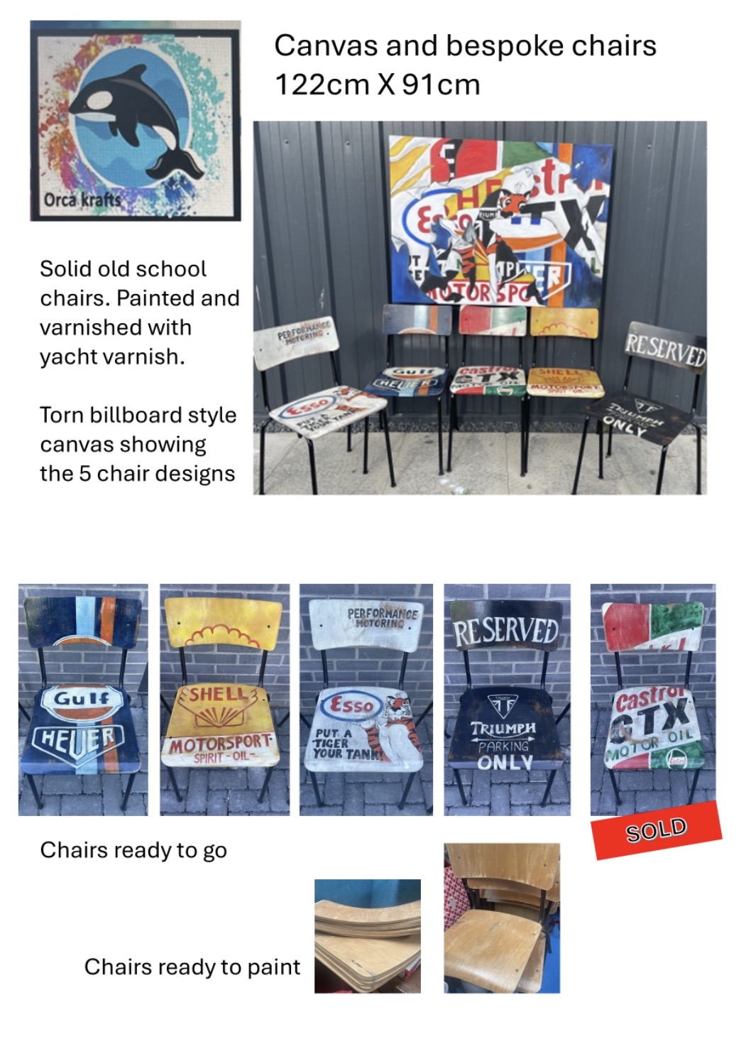Up cycled chairs - Image 5
